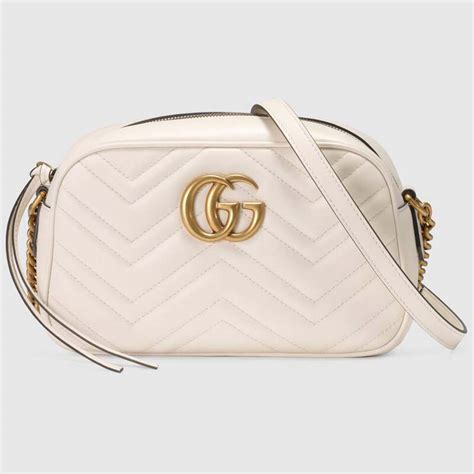 gucci white marmont bag